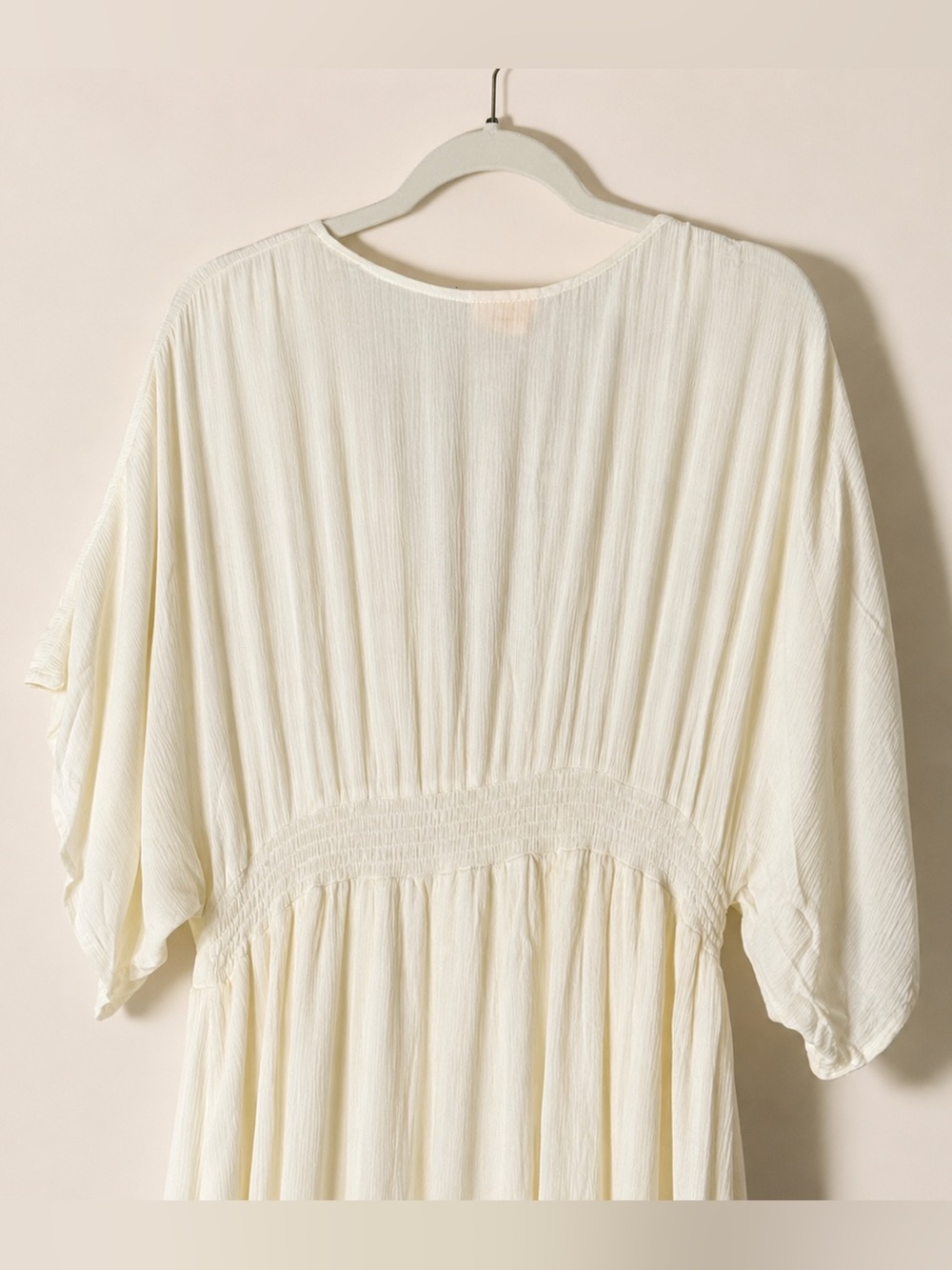 Showpo Sitting Pretty Maxi Dress Ivory Size 12 Button Front Boho - Picture 8 of 10